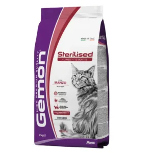 gemon crocchette gatti sterilizzati manzo sacco da 2kg prodotto italiano