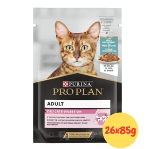 Pro Plan Delicate Digestion Gatto pezzetti in salsa al pesce dell'oceano