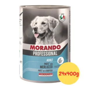 Lattina Morando Professional Paté con Merluzzo per cani adulti 400 grammi