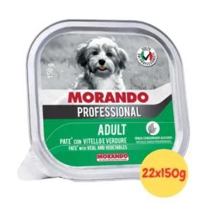Vaschetta paté Morando Professional cane gusto vitello e verdure da 150 grammi