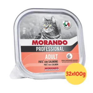 Multipack 32 vaschette Morando Professional paté al salmone per gatti
