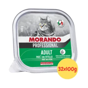 Multipack 32 vaschette paté Morando Professional gatto vitello e pollo