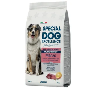 Sacco Special Dog Excellence Monoprotein Manzo 3kg con Australian Shepherd