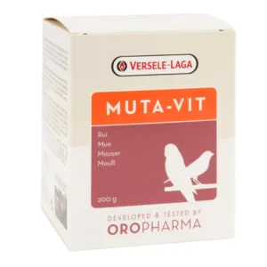 Scatola di Versele-Laga Muta-Vit integratore per la muta degli uccelli formato 200g