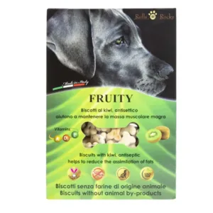 Biscotti vegetali per cani Rolls Rocky al kiwi a forma di osso