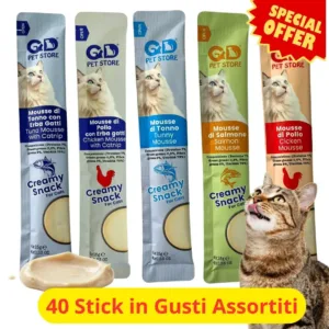 Mousse Gatti Selezione Mista 5 gusti stick cremosi da 15 grammi