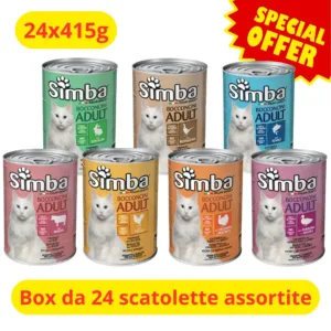 Simba Bocconcini Gatto Assortito 24x415g box multipack gusti misti