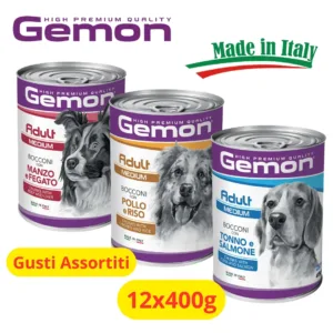 Gemon Adult Cane Bocconi Medium in lattine per cani adulti