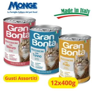 Gran Bontà Gatto Bocconcini Mix in lattine per gatti adulti.