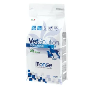 Monge Dermatosis Cane Secco VetSolution in confezione per cani.