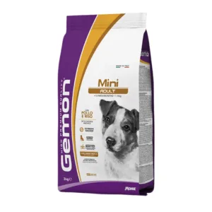 Monge Gemon Mini Adult Cane nella confezione con pollo e riso.