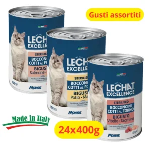 Bundle Bocconcini Monge Lechat Excellence in lattine da 400g