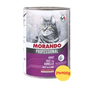 Morando Umido Gatto Professional Adult in lattina con agnello